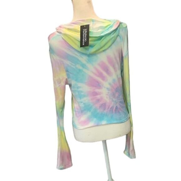 🔥🔥SALE🔥🔥Infinite Performance Crop Tie Dye Pullover Hoodie NWT - Picture 2 of 3